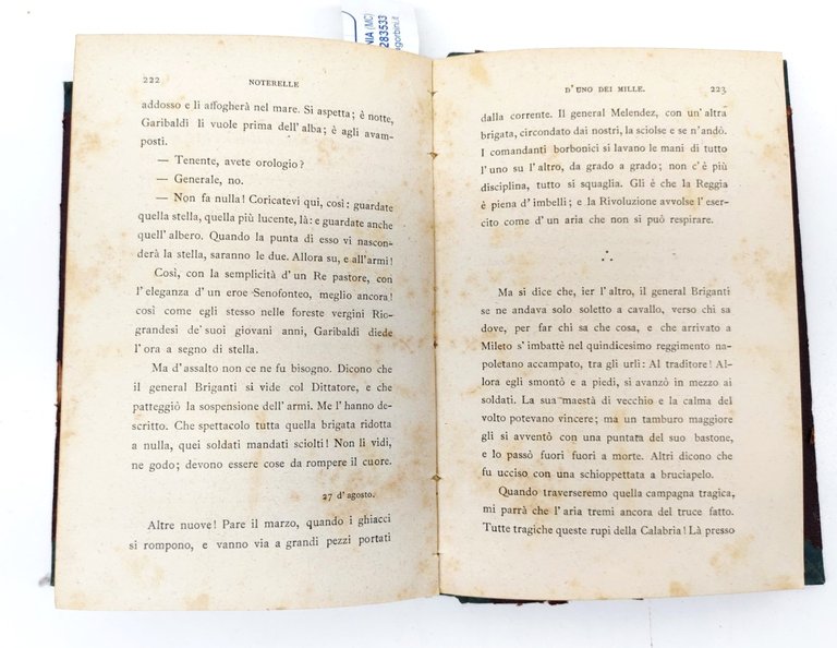 Abba G. C. Da Quarto Al Volturno Notarelle Di Uno …