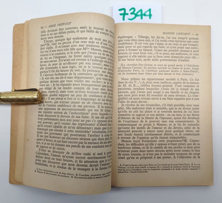 Abbè Prevost Manon Lescaut Larousse 1937