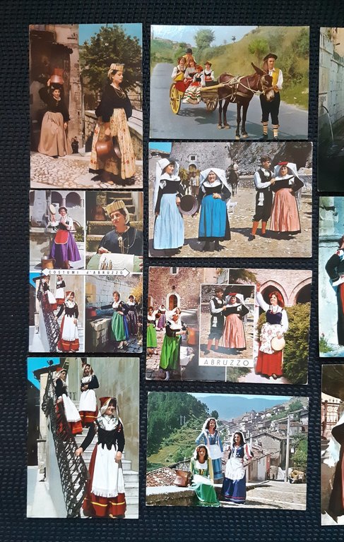 Abruzzo Lotto 15 cartoline costumi d'Abruzzo