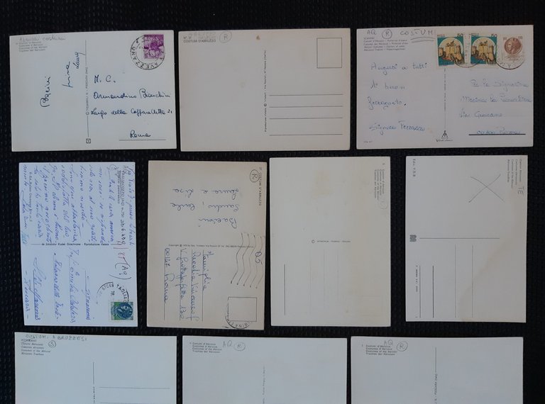 Abruzzo Lotto 15 cartoline costumi d'Abruzzo