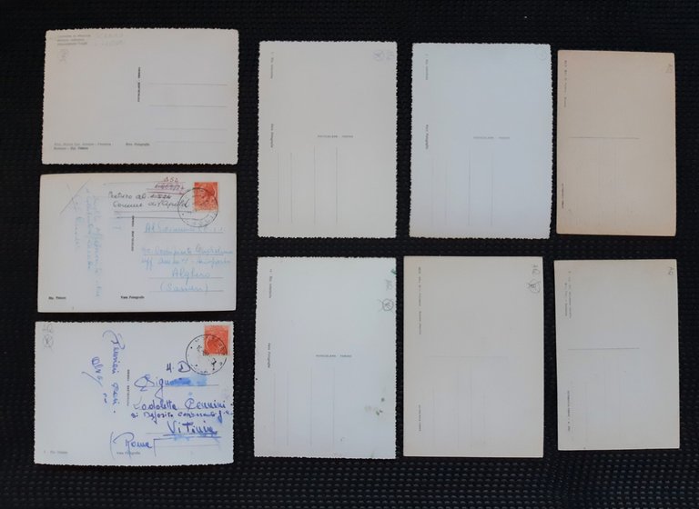 Abruzzo Lotto di 9 cartoline costumi d'Abruzzo nvg