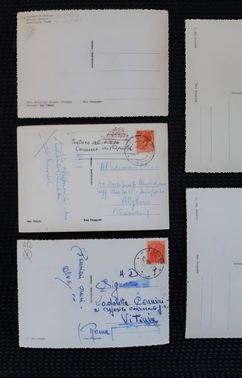 Abruzzo Lotto di 9 cartoline costumi d'Abruzzo nvg