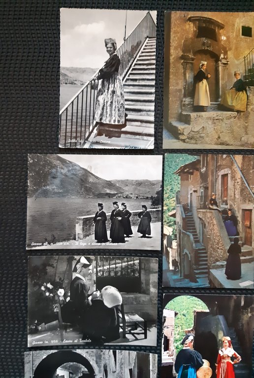 Abruzzo Scanno Lotto 10 cartoline costumi abruzzesi nvg