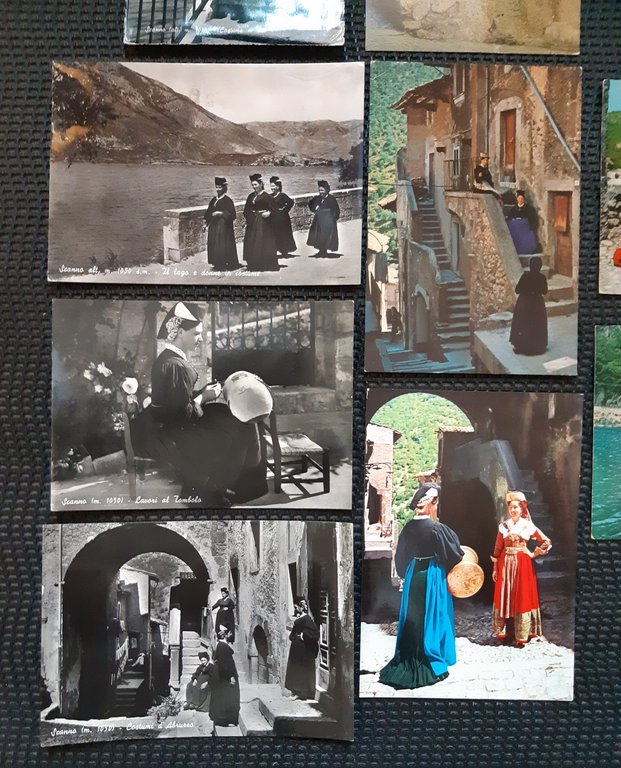 Abruzzo Scanno Lotto 10 cartoline costumi abruzzesi nvg
