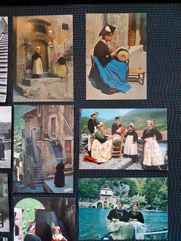 Abruzzo Scanno Lotto 10 cartoline costumi abruzzesi nvg