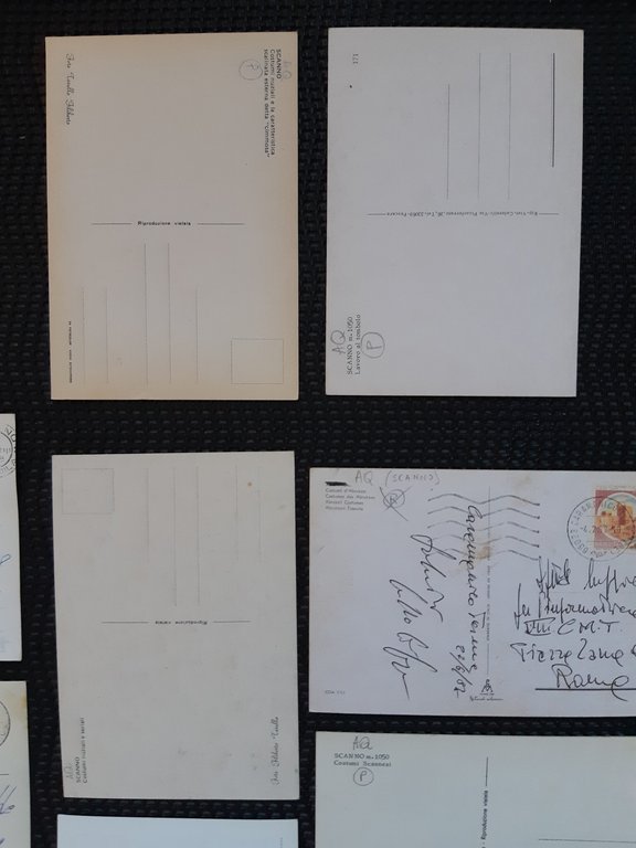 Abruzzo Scanno Lotto 10 cartoline costumi abruzzesi nvg