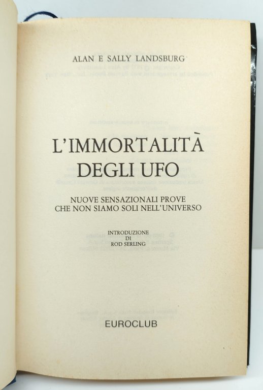 Alan e Sally Landsburg L'immortalità degli UFO Euroclub 1981 | Immagine Gallery 3