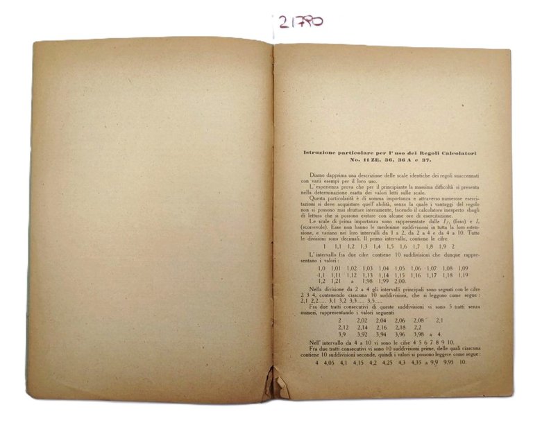 Albert Nestler I regoli calcolatori logaritmici Electro numero 11z-36-36a-37 1° …
