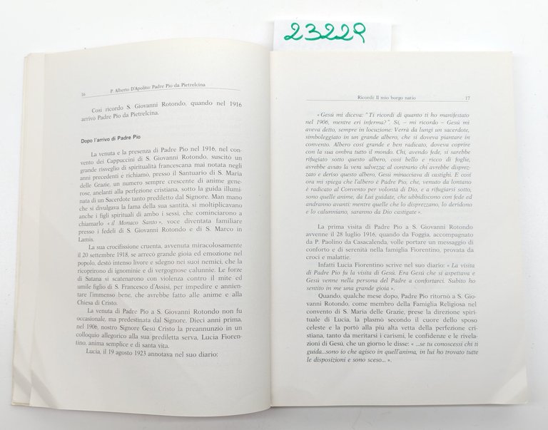 Alberto D'Apolito Padre Pio da Pietrelcina ricordi esperienze testimonianze 1978 | Immagine Gallery 3