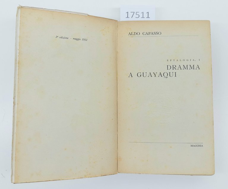 Aldo Capasso Dramma a Guayaqui Macchia 1° edizione 1951 | Immagine Gallery 4