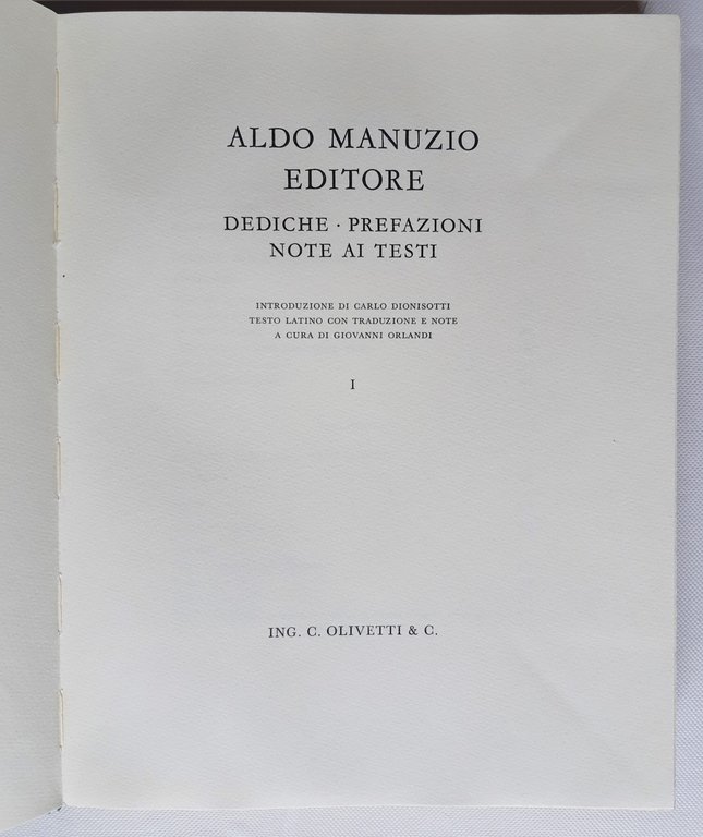 Aldo Manuzio Editore dediche prefazioni note ai testi Ing C … | Immagine Gallery 4