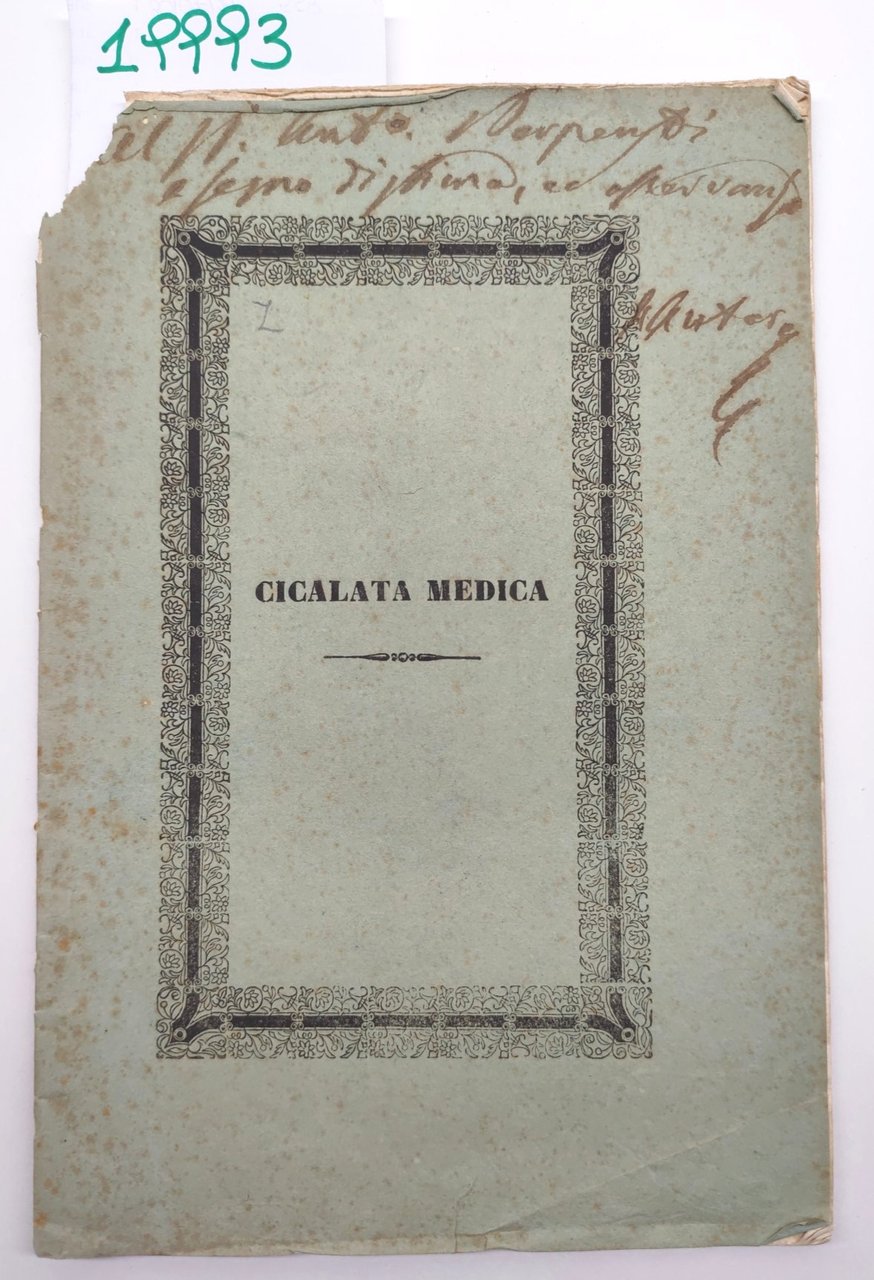 Alessandro Bianchini La colera corsa a Fermo nel 1855 calata …