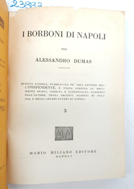 Alessandro Dumas I Borboni di Napoli Mario Miliano 1969 volume … | Immagine Gallery 3