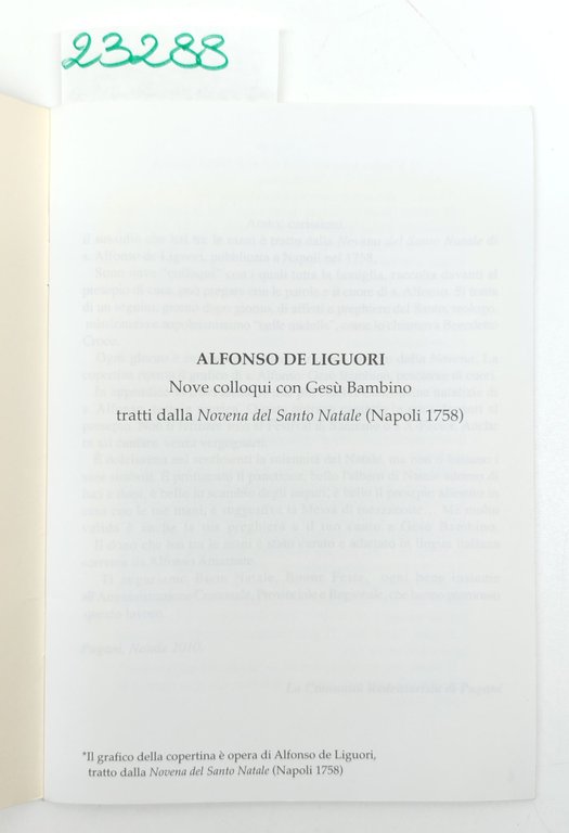 Alfonso De' Liguori Nove colloqui con Gesù bambino tratti dalla … | Immagine Gallery 3