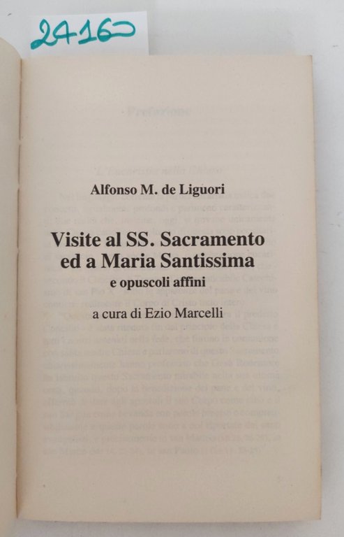 Alfonso M. De Liguori Visite al SS. Sacramento e a … | Immagine Gallery 3