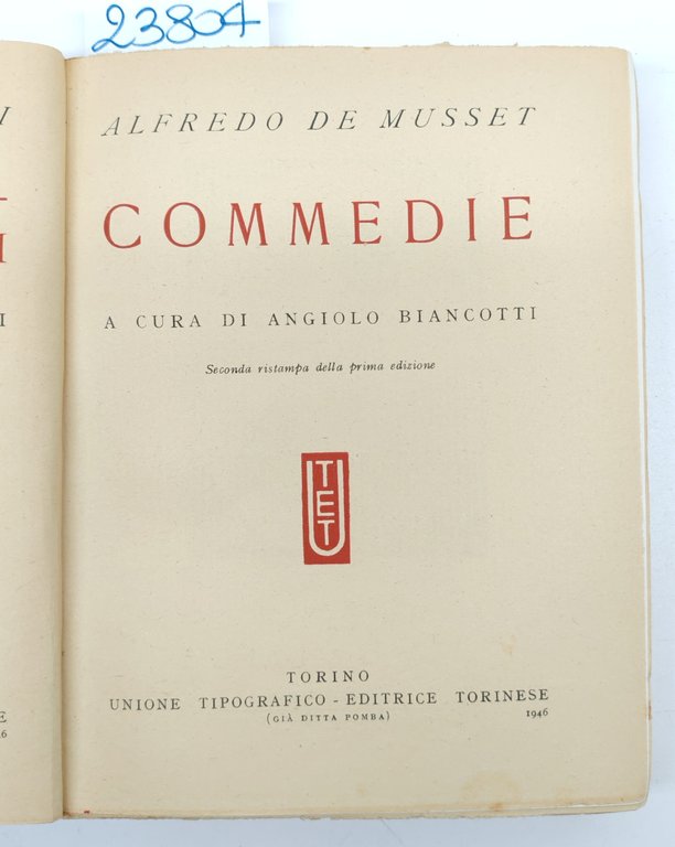 Alfred de Musset Commedie 1946 UTET | Immagine Gallery 3
