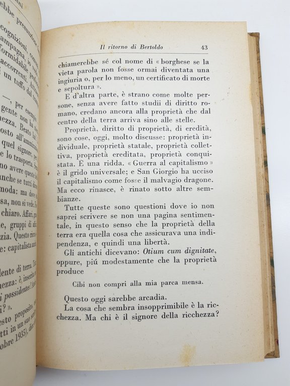 Alfredo Panzini Il Ritorno Di Bertoldo A. Mondadori 1936 | Immagine Gallery 6