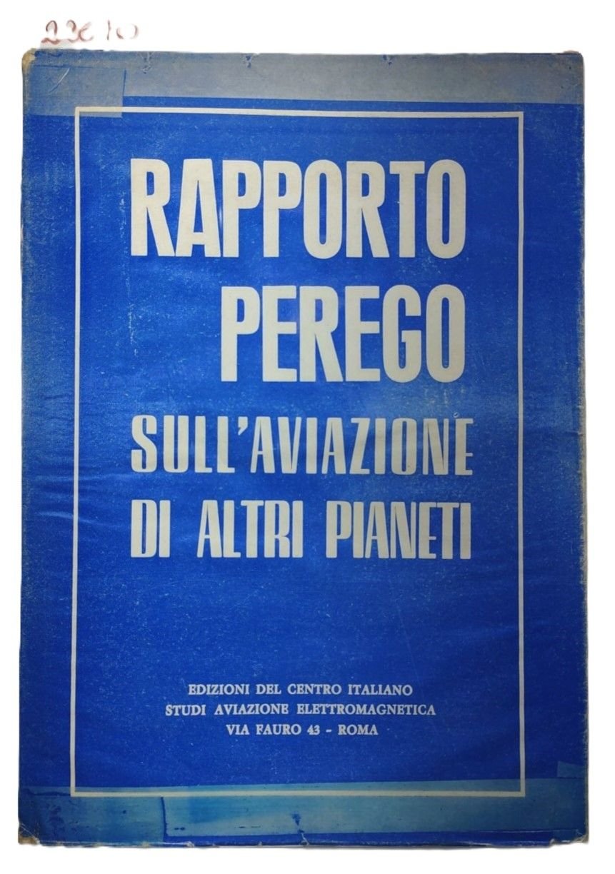 Alieni Rapporto Perego L' aviazione di altri pianeti opera tra …