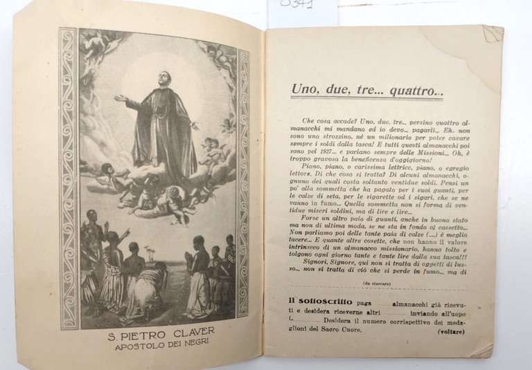 Almanacco Claveriano a pro delle missioni africane supplemento al Fanciullo … | Immagine Gallery 3