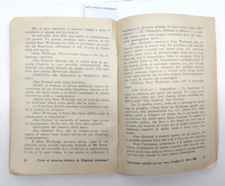 Almanacco Claveriano A Pro Missioni Africane 1926