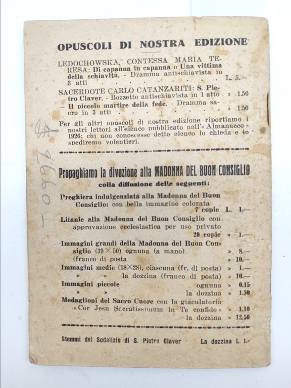Almanacco Claveriano A Pro Missioni Africane 1926