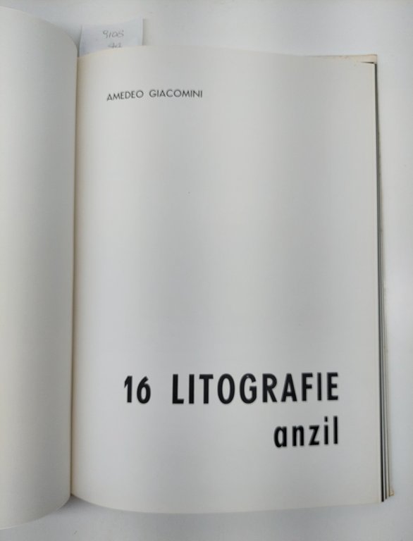 Amedeo Giacomini Anzil 16 litografie Foglio editrice