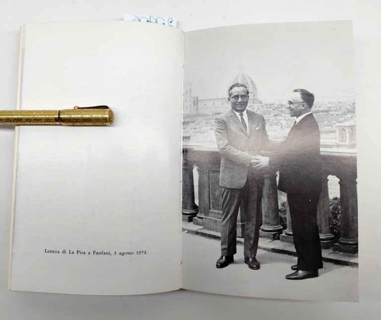 Amintore Fanfani Giorgio La Pira un profilo e 24 lettere …