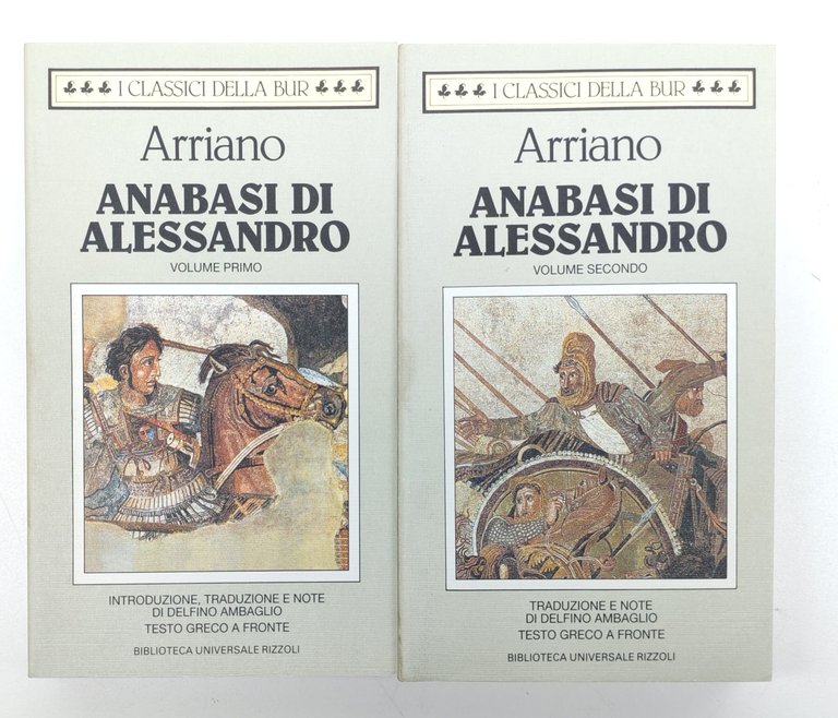 Anabasi di Alessandro due volumi BUR Rizzoli 1° edizione 1994 | Immagine Gallery 3