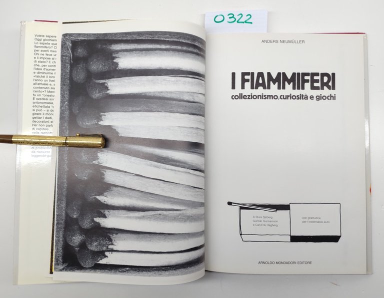 Anders Neumuller I Fiammiferi Mondadori 1984 1° edizione