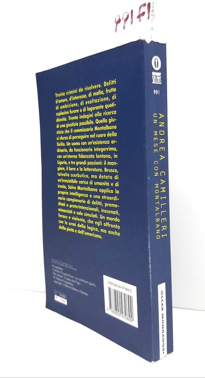 Andrea Camilleri Un mese con Montalbano Oscar Mondadori 2004