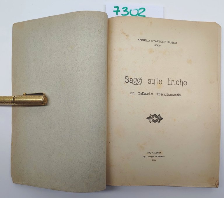 Angelo Stazzone Russo Saggi sulle liriche di Mario Rapisardi La …