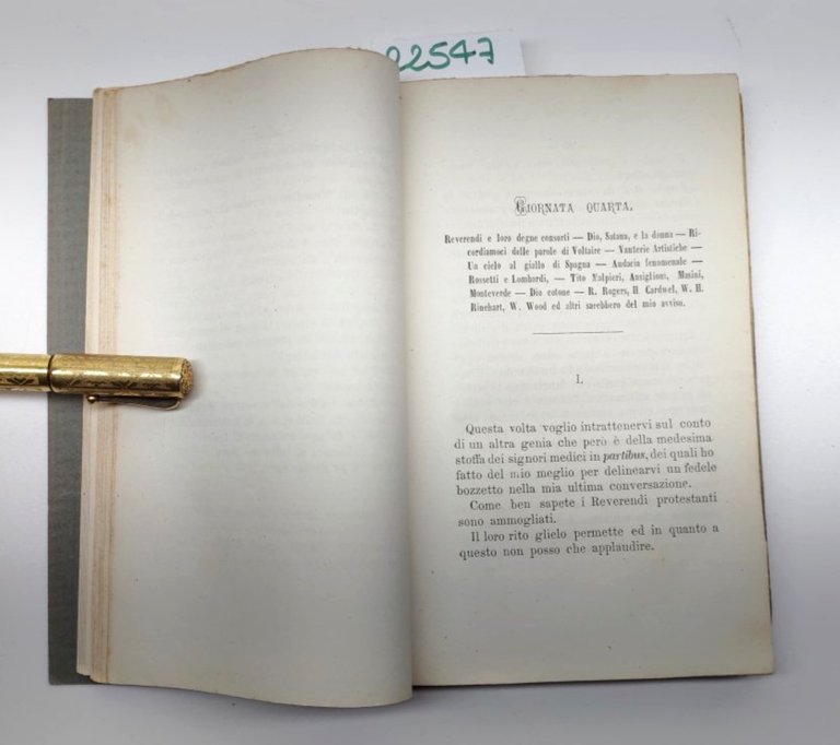 Angelo Togna Memorie di un corriere 2° edizione 1873 Firenze