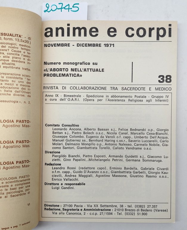Anime e corpi rivista di collaborazione tra sacerdote e medico …