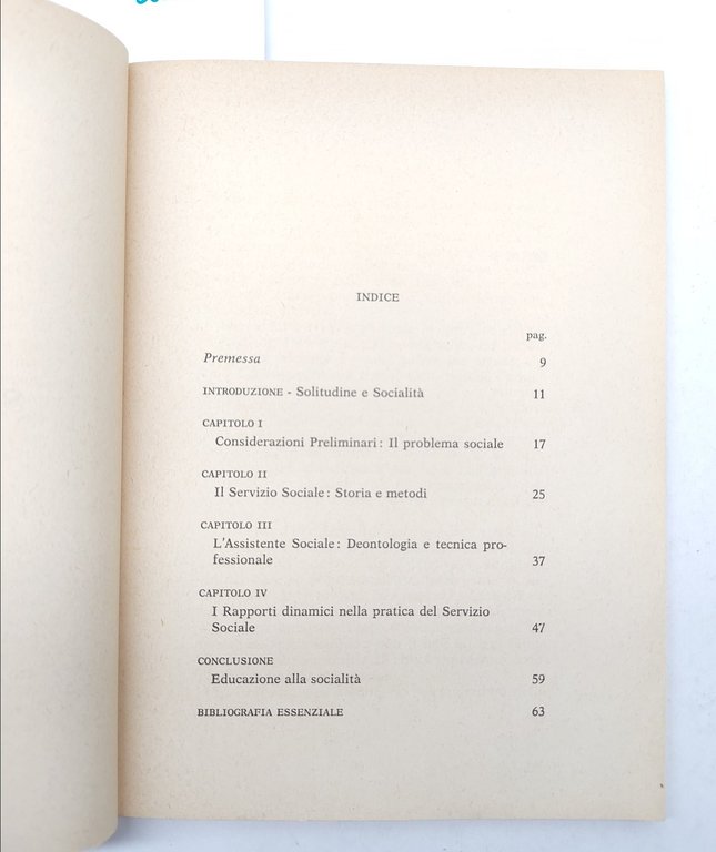 Anna Arbasino Metodologia del servizio sociale 2ª ristampa Editoriale Idea …