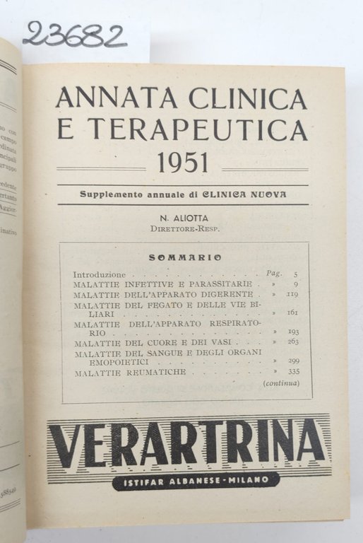 Annata clinica e terapeutica 1951 Clinica Nuova | Immagine Gallery 4