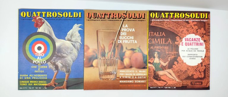 Annata completa 1962 Quattrosoldi numero 12 riviste Domus