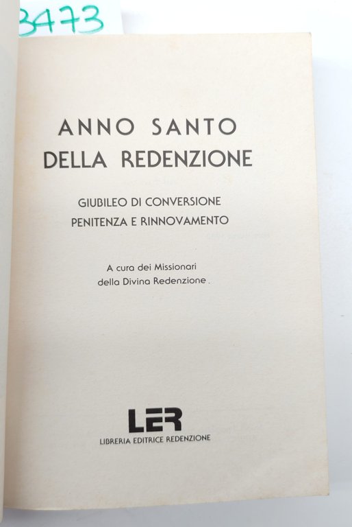 Anno Santo della redenzione LER 1983 | Immagine Gallery 3