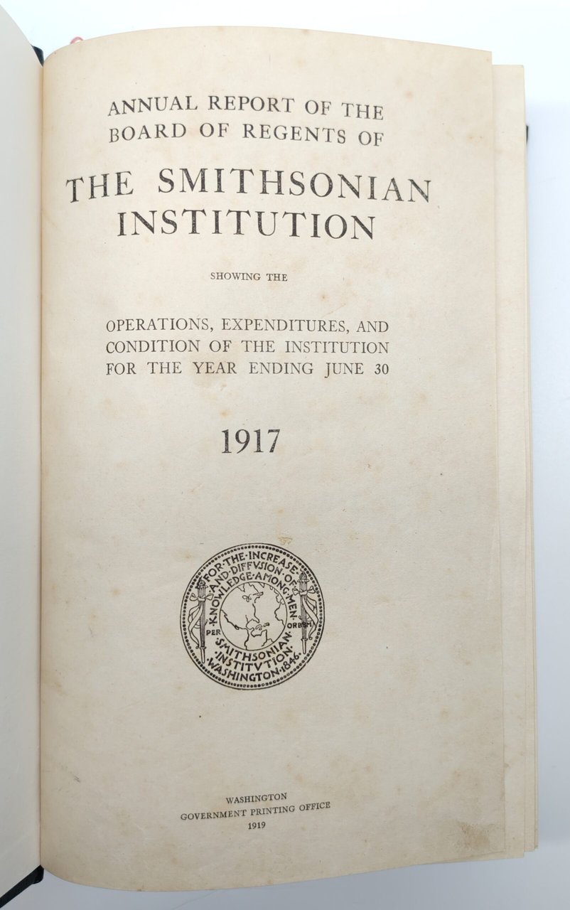 Annual report of the board of regents of the Smithsonian … | Immagine principale