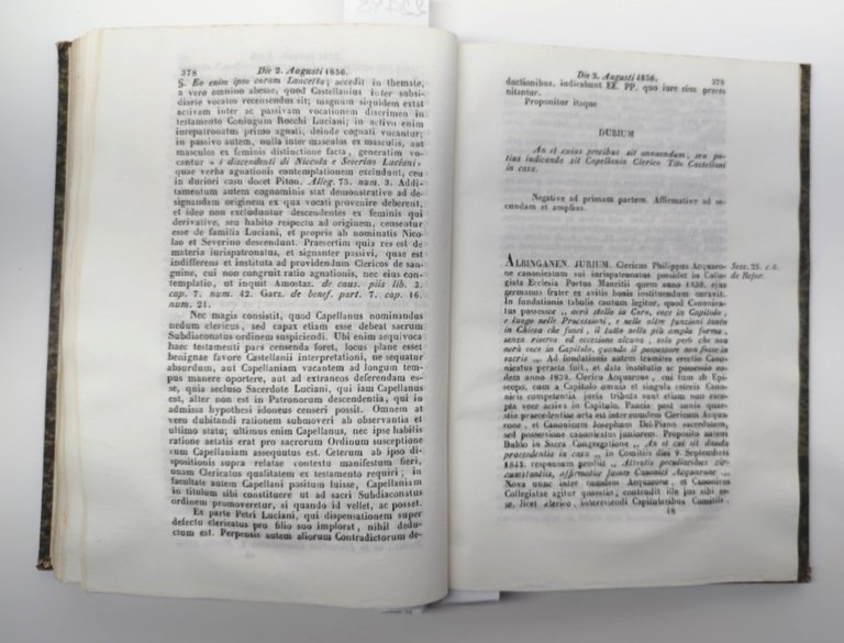 Antico Libro Vaticano 1856 - Thesaurus Resolutionum S. Congregazione Concilio …