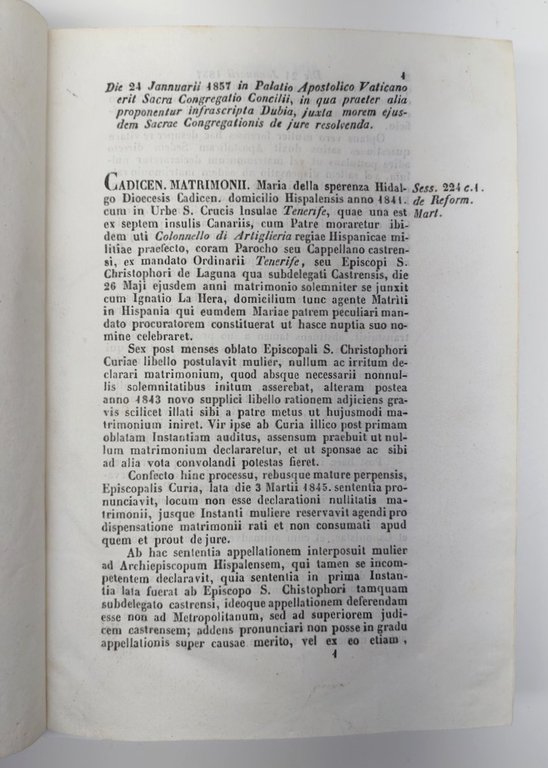 Antico Libro Vaticano 1857 - Thesaurus Resolutionum S. Congregazione Concilio …