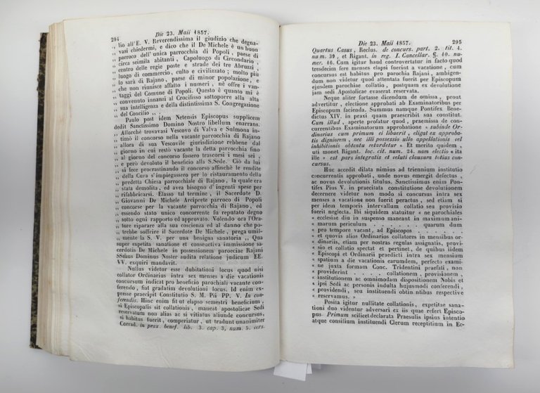 Antico Libro Vaticano 1857 - Thesaurus Resolutionum S. Congregazione Concilio …