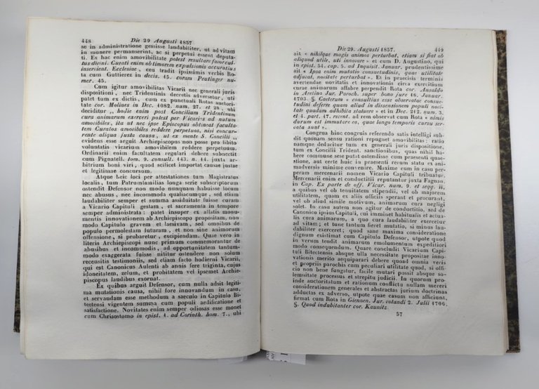 Antico Libro Vaticano 1857 - Thesaurus Resolutionum S. Congregazione Concilio …