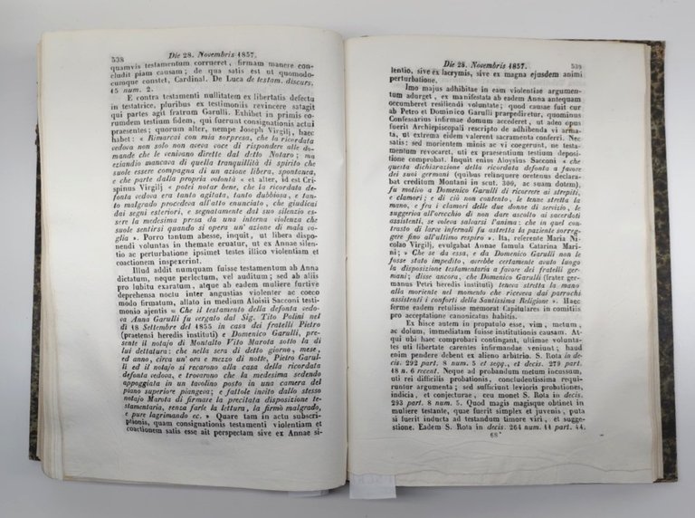 Antico Libro Vaticano 1857 - Thesaurus Resolutionum S. Congregazione Concilio …