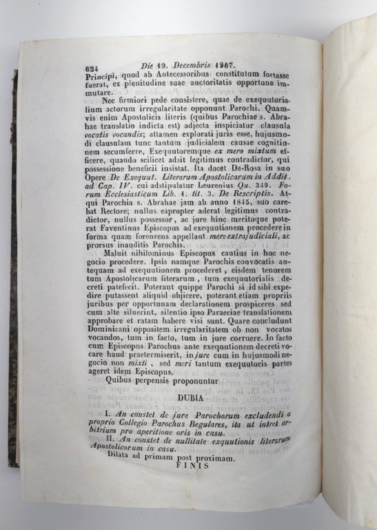 Antico Libro Vaticano 1857 - Thesaurus Resolutionum S. Congregazione Concilio …