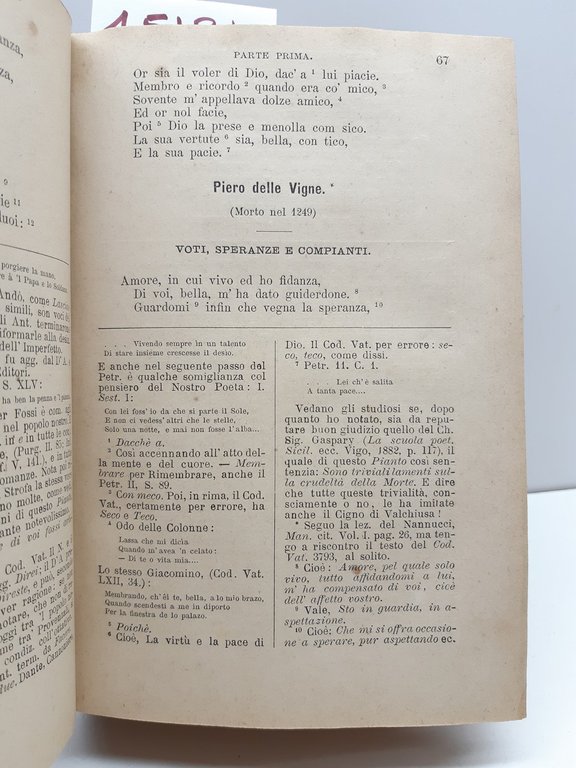 Antologia della poesia italiana Ottavio Targioni Tozzetti 2∞ ed. Livorno …