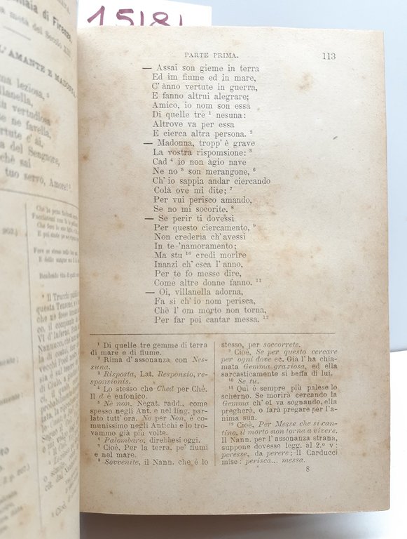 Antologia della poesia italiana Ottavio Targioni Tozzetti 2∞ ed. Livorno …