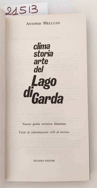 Antonello Melluso Clima storia arte del Lago di Garda nuova …