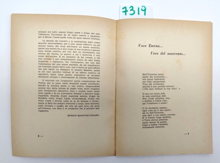 Antonietta Preziosi Voce eterna. voce del Novecento E. B. E. …