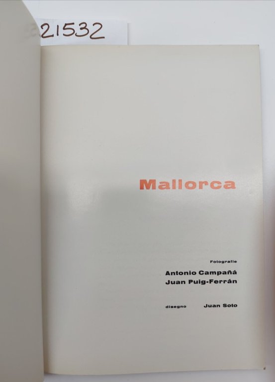 Antonio Campana Juan Puig Ferran Mallorca edizione italiana 1970