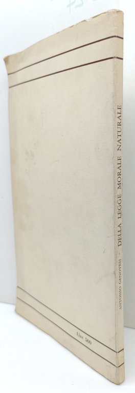 Antonio Genovesi Della legge morale naturale pagine Dalla Diocesina Il … | Immagine Gallery 2